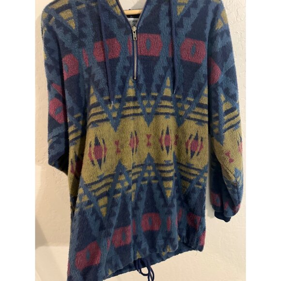 Pazzo 90’s Vintage Southwestern Western Cowboy Style Aztec Pullover Sweater - Picture 5 of 9